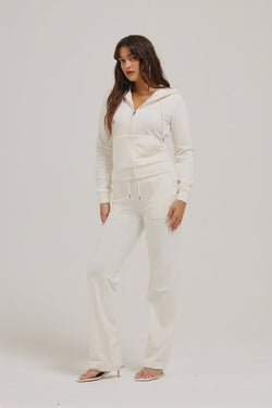 CREAM CLASSIC VELOUR ROBERTSON HOODIE - AI generated video - AI Generated
