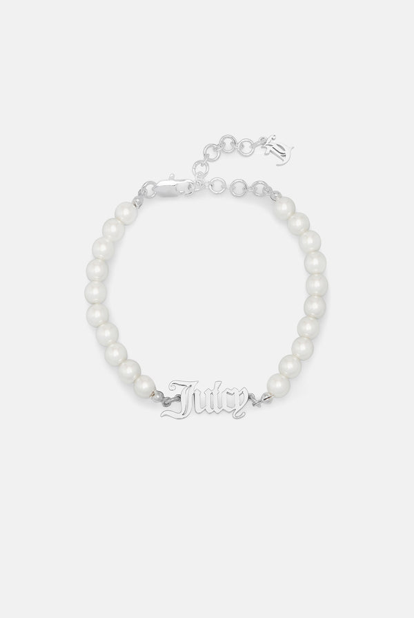 SILVER JUICY PEARL BRACELET