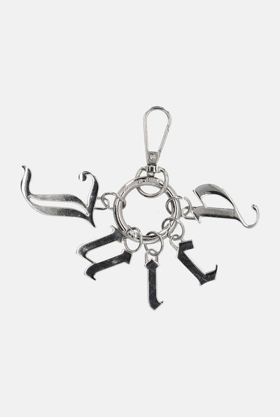 SILVER CHARM KEY FOB
