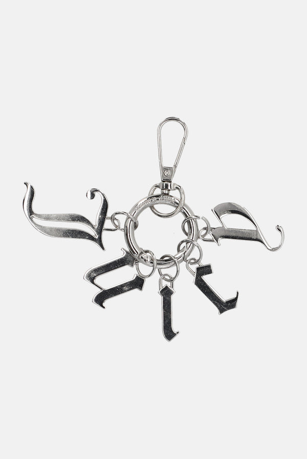 SILVER CHARM KEY FOB